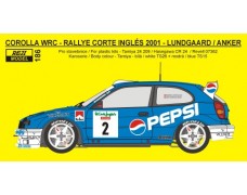 Decal – Toyota Corolla WRC - Rally El Corte Ingles 2001 - Lundgaard